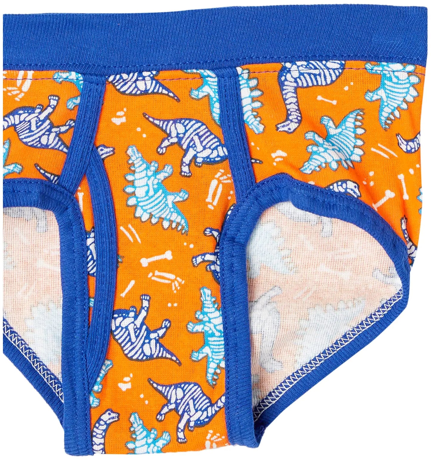 Hanes Toddler Boys' Briefs Pack, Dinosaur Printed Cotton Underwear, 10-Pack 4 Assorted - 10 Pack