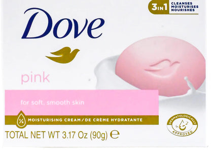 Dove, Beauty Bar Soap Variety Pack of 14, Go Fresh, Shea Butter, Coconut Milk, White, Pampering, Restoring, Exfoliating - 90g (7 Scents, 2 of Each)