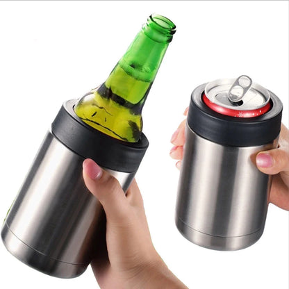 Double-Layer Stainless Steel Beer Mug